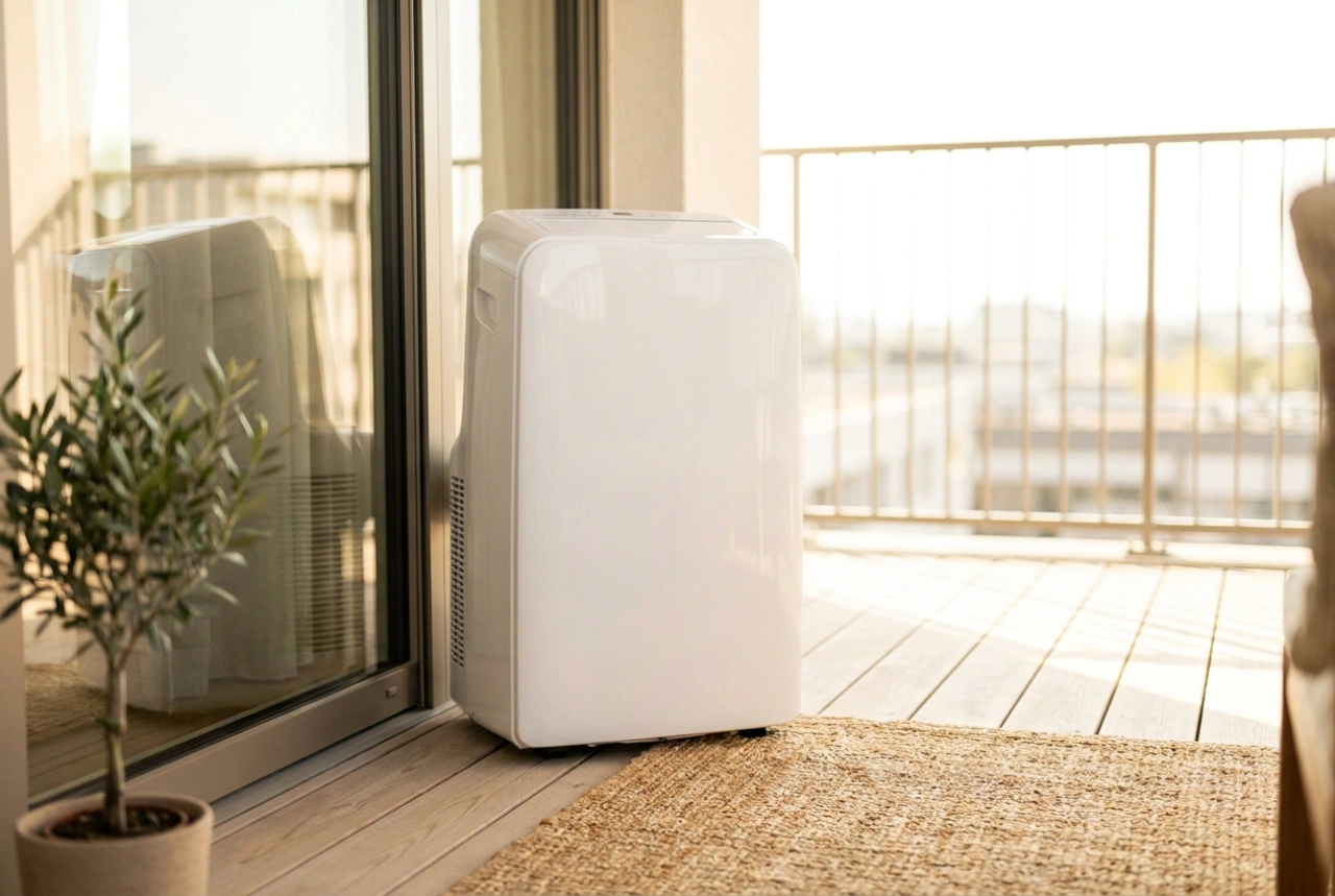 O ar-condicionado portátil na varanda melhora o resfriamento do apartamento?