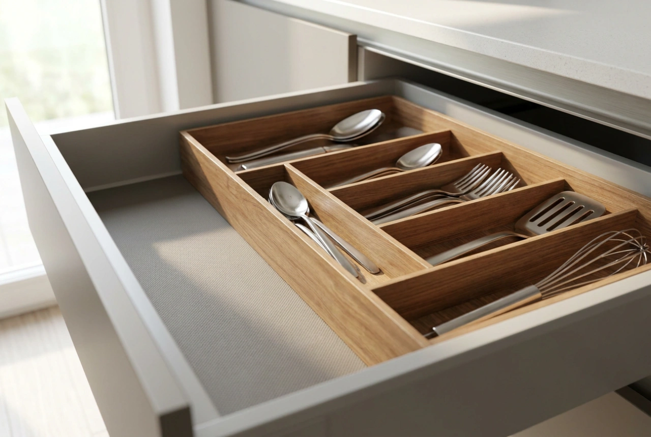 Como usar forros de gaveta de cozinha para facilitar a limpeza