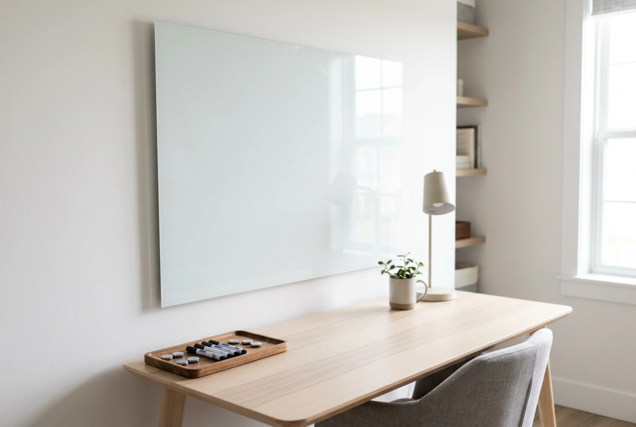 Quadro magnético móvel na organização flexível do trabalho