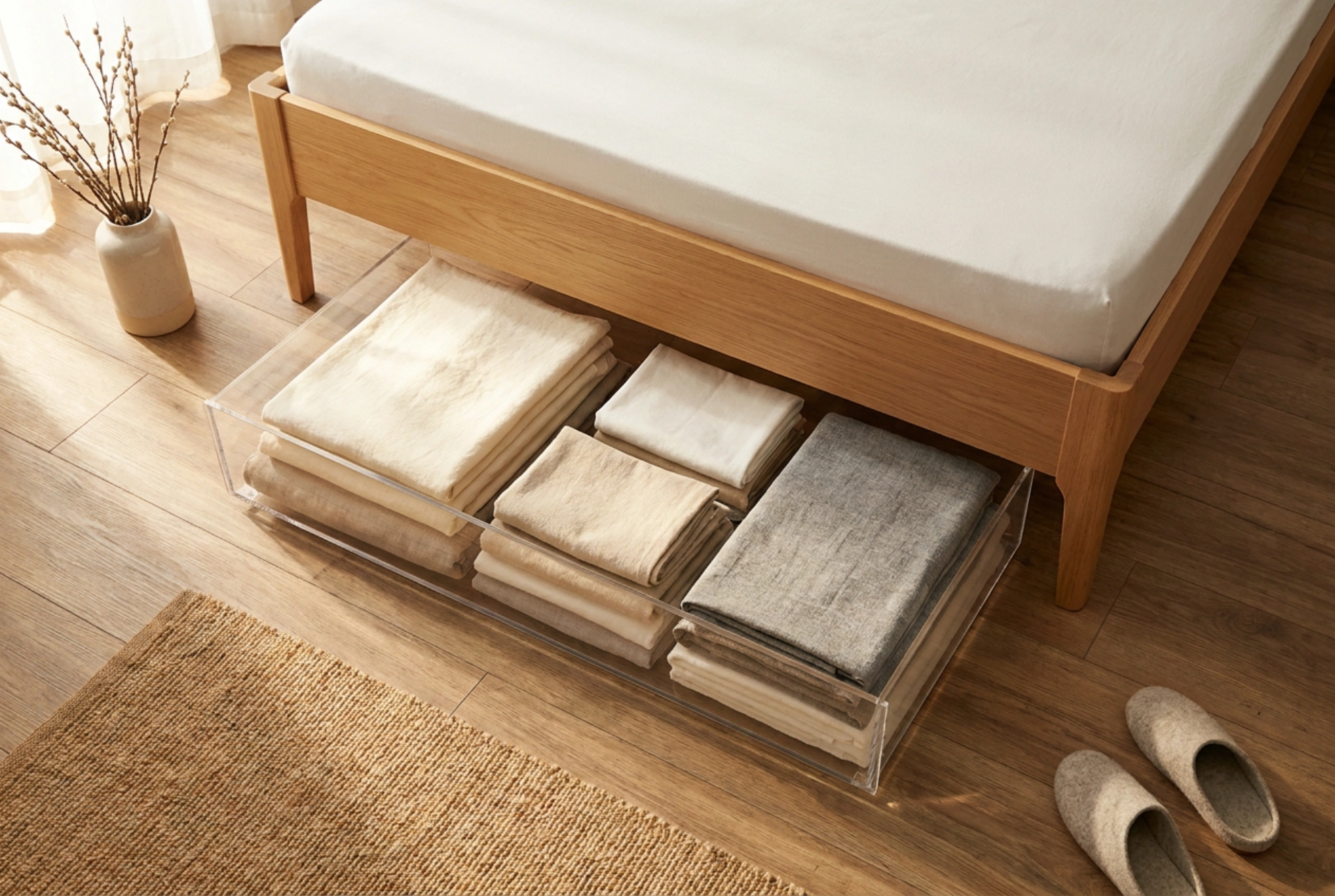 O que guardar em organizadores sob a cama para facilitar o acesso