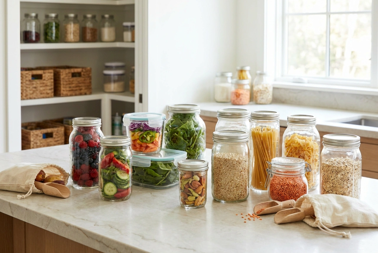 Como usar recipientes de vidro para alimentos para reduzir o desperdício