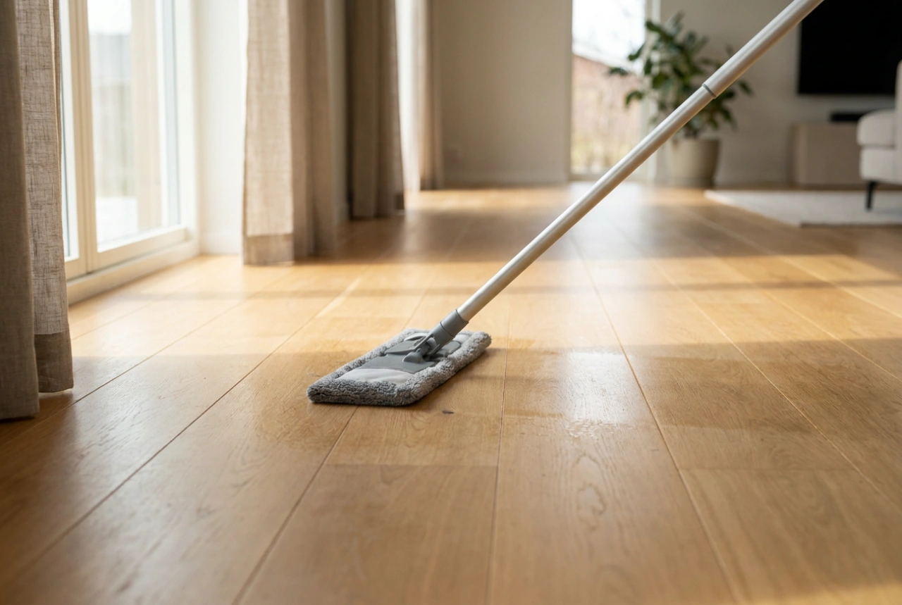 Como usar desinfetante de piso sem deixar a superfície pegajosa