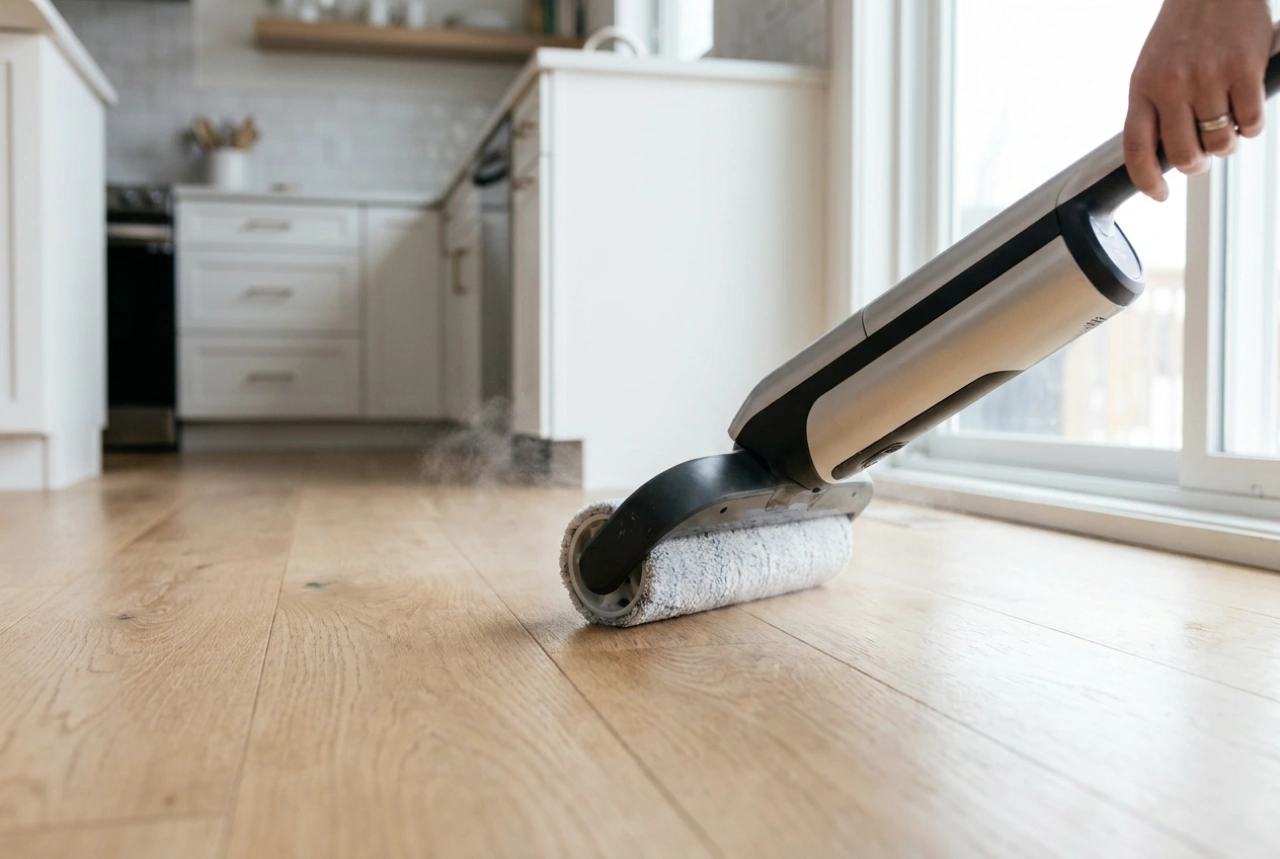 Como combinar a aspiração e a lavagem do piso com um único aparelho