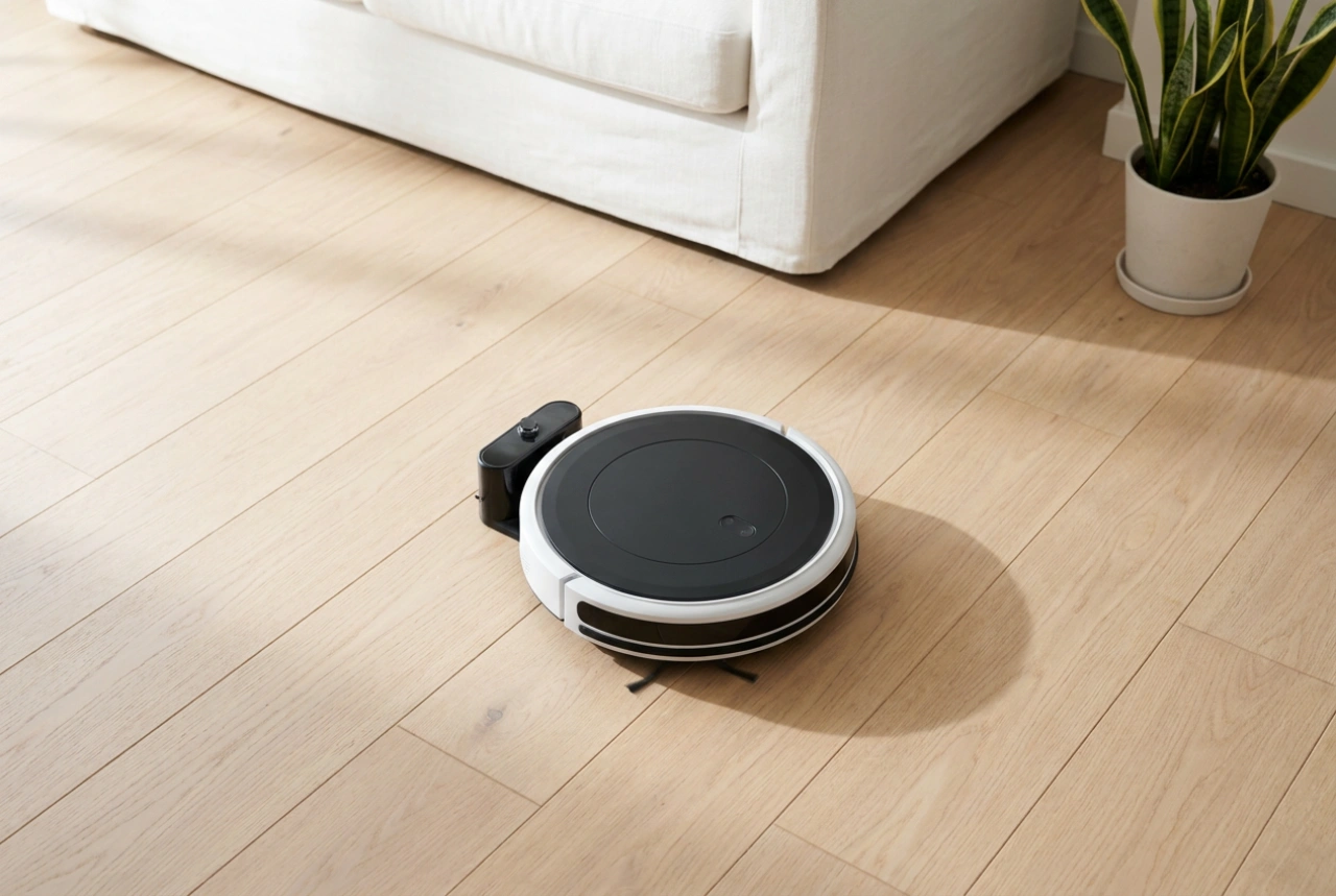 Penaos raktresañ hentoù evit ur robot-skubañ ha frotal al leur