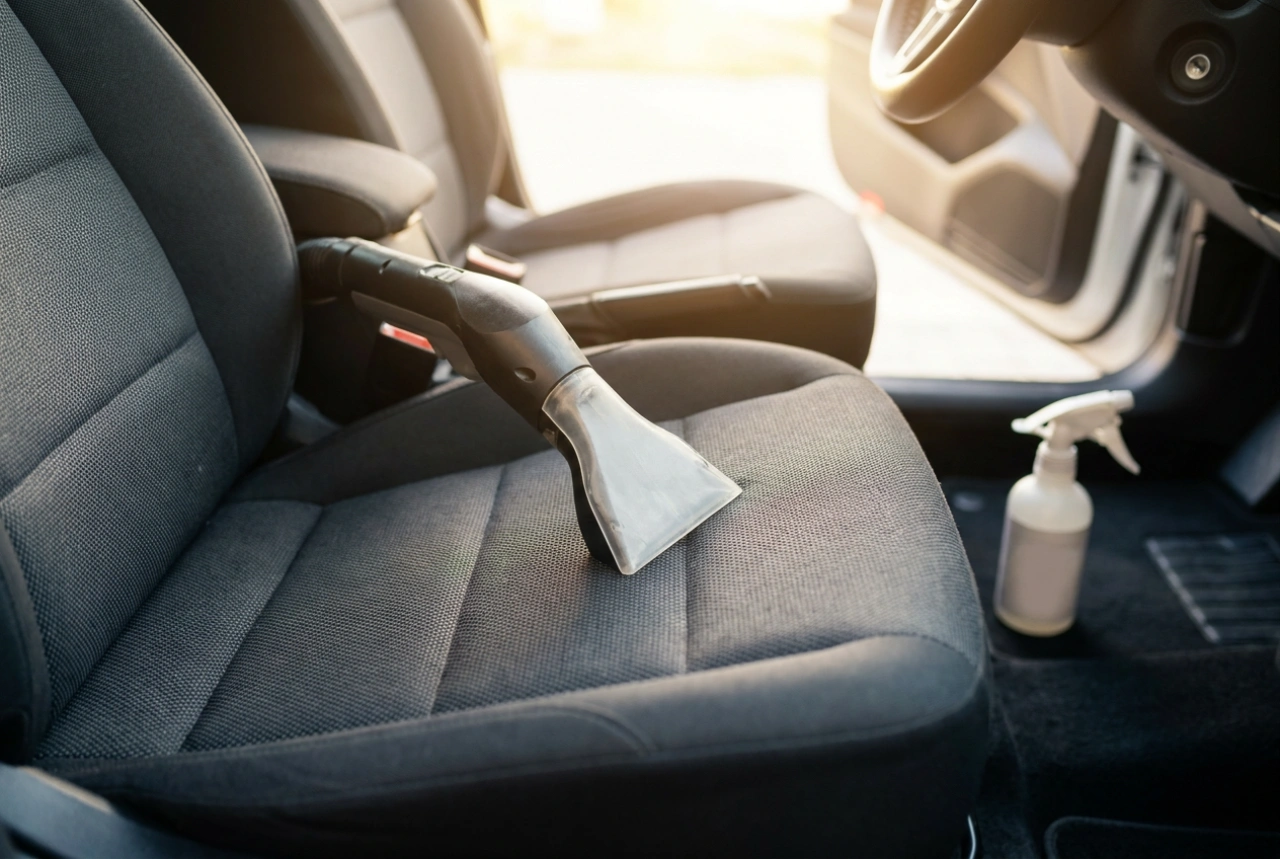 Como limpar o estofamento do carro com aspirador de líquidos sem encharcar