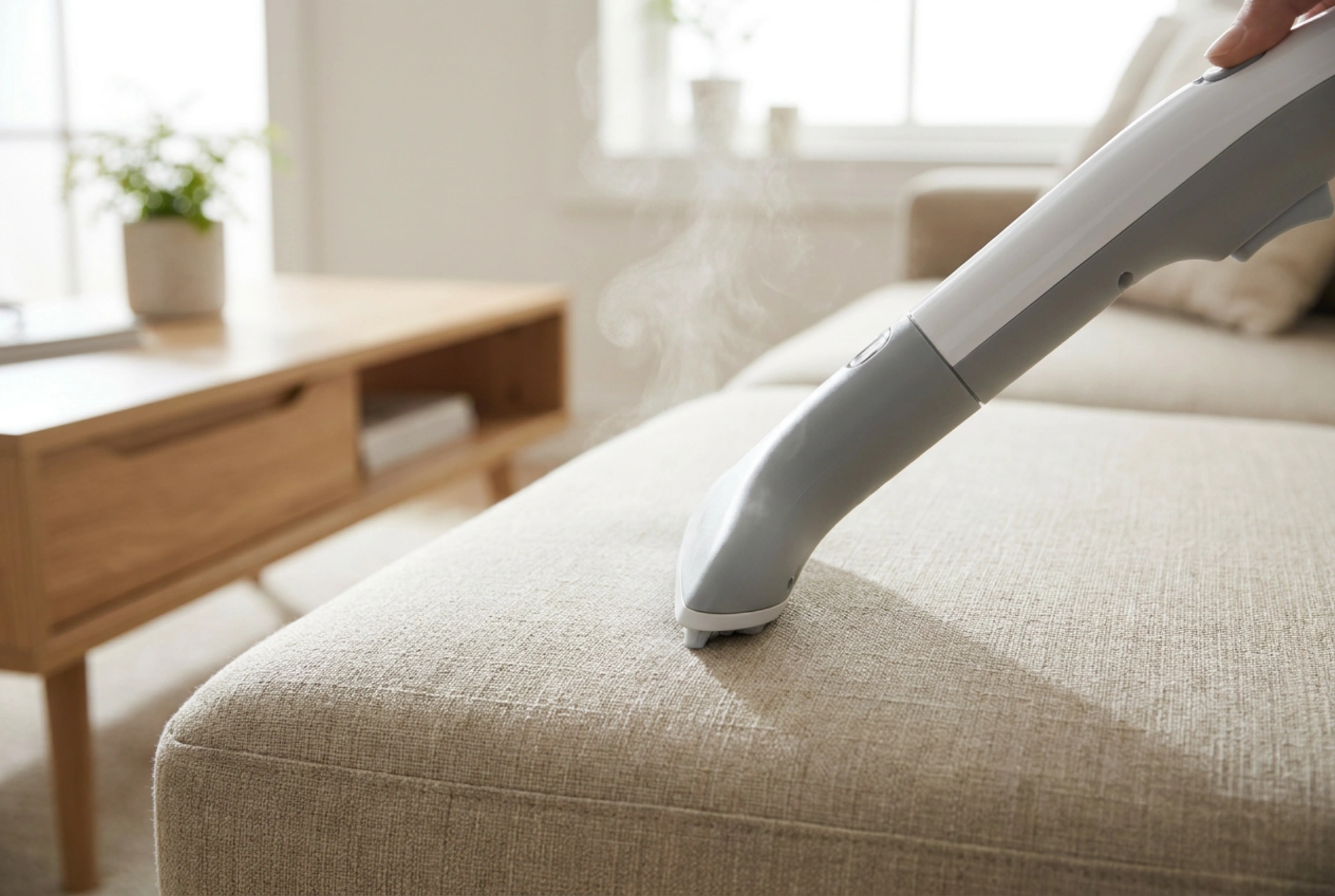 Como limpar estofados com higienizador a vapor sem danificar o tecido