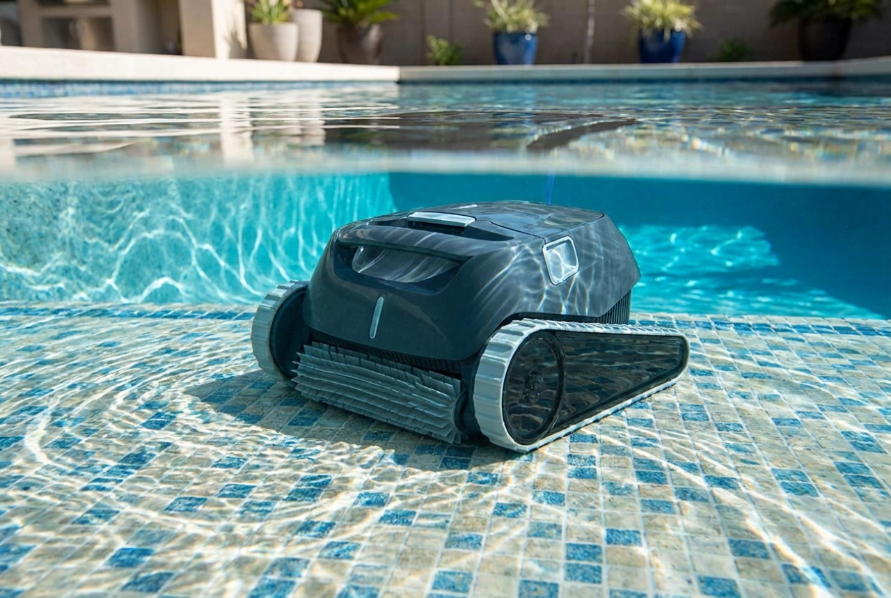 Como usar um aspirador elétrico de piscina para remover sedimentos do fundo