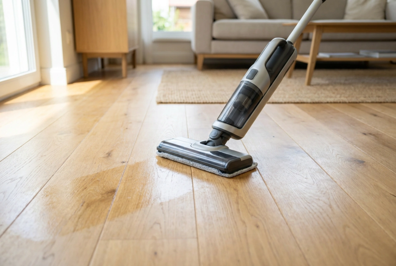 Técnica comprovada de limpeza com aspirador mop