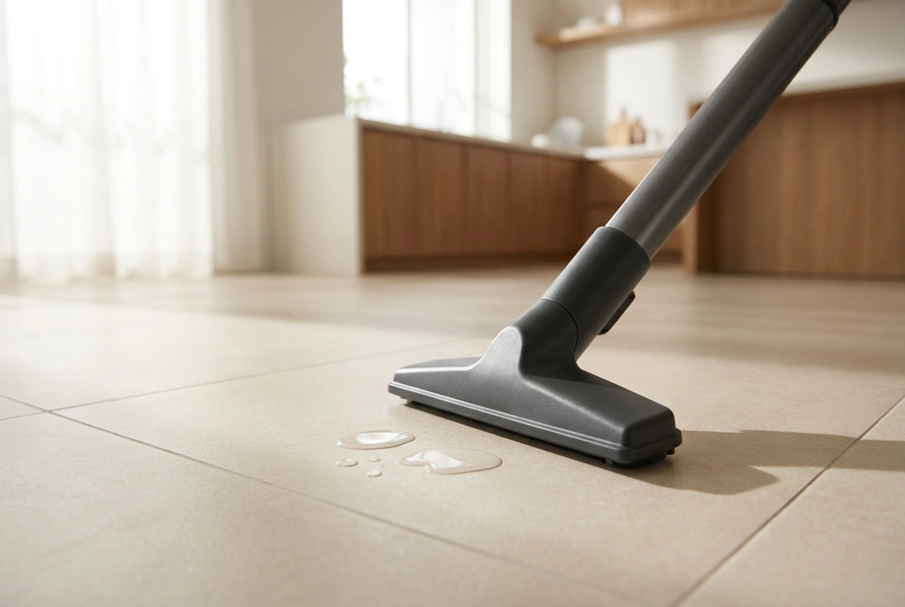 Como aspirar água com segurança usando um aspirador de pó e líquido