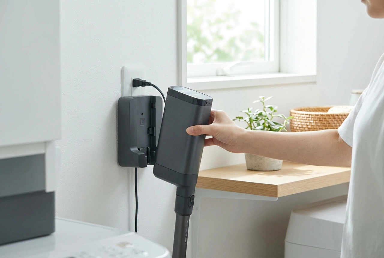Como usar o carregador de aspirador sem fio com segurança