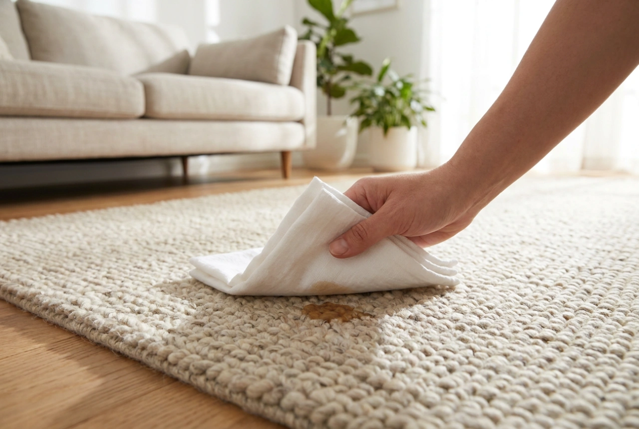 Como remover mancha de café do tapete sem esfregar as fibras