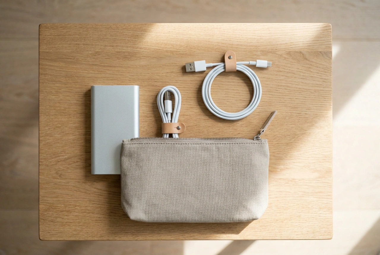 Como preparar um carregador portátil com segurança para a viagem das crianças