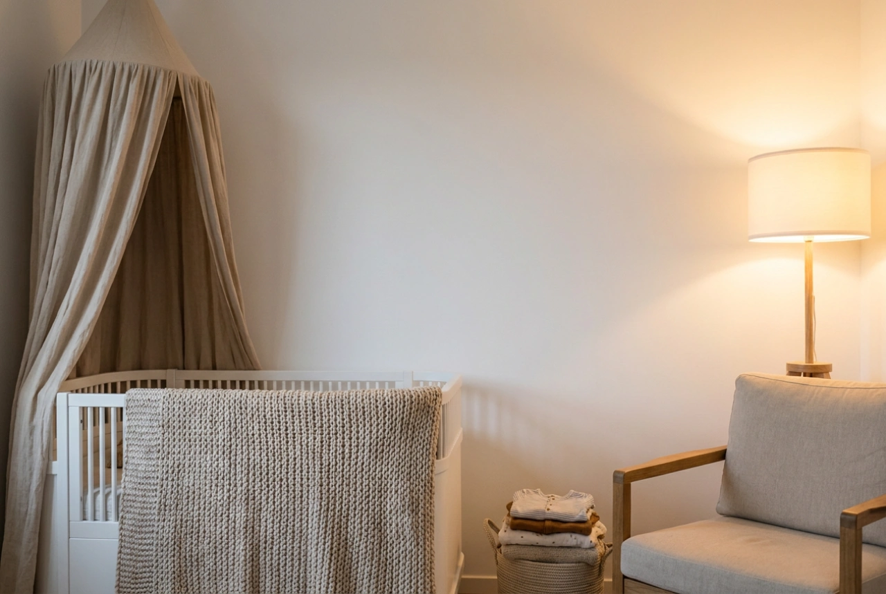 Como ajustar o projetor de histórias na parede do quarto infantil
