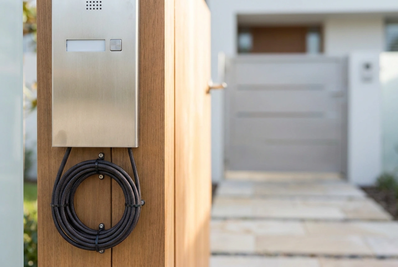 Como preparar a instalação segura de um interfone no portão externo