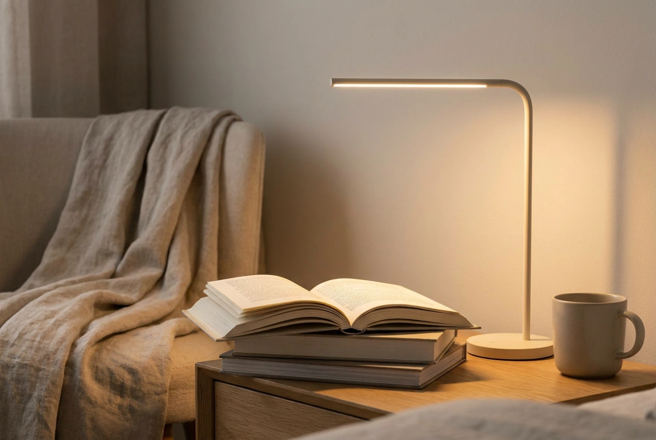 Como posicionar a luminária de cabeceira para leitura sem cansar a vista