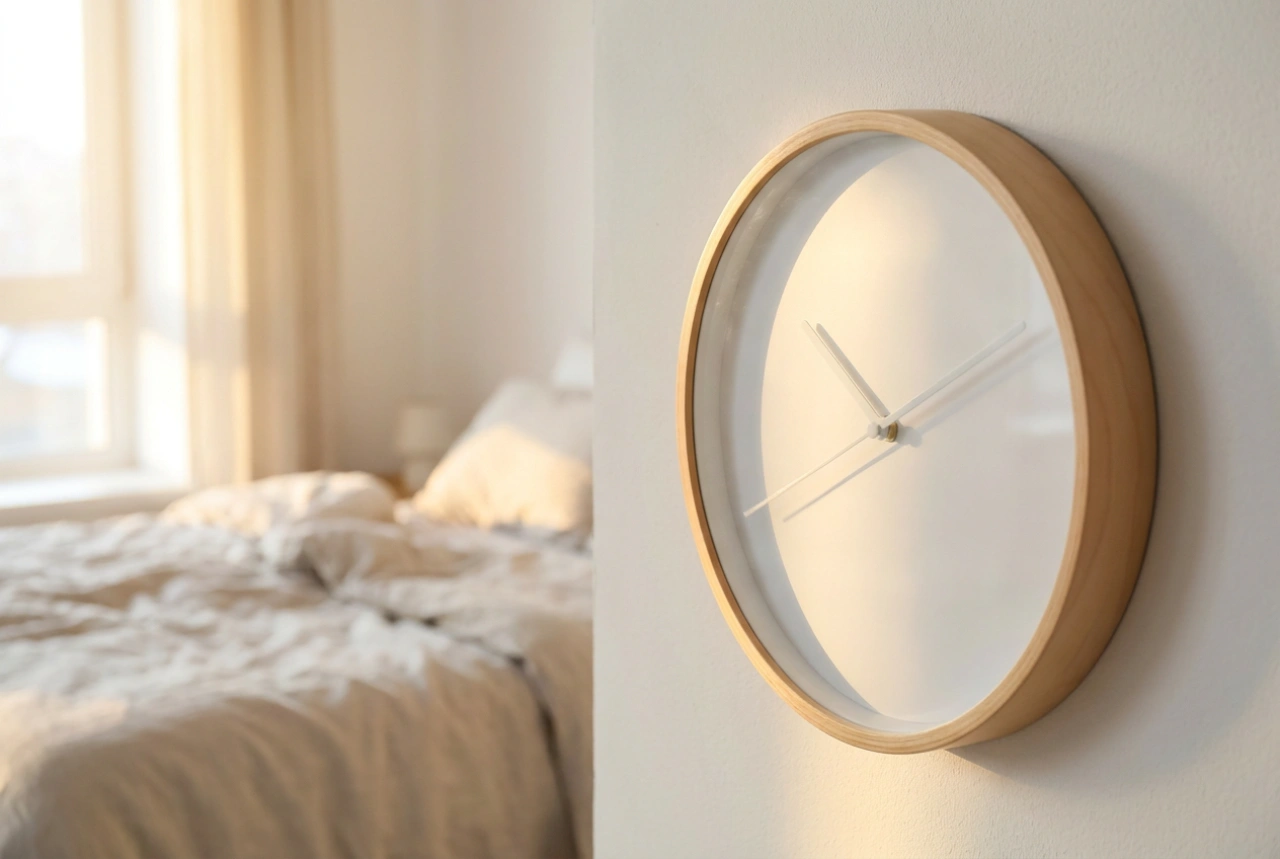 Como escolher um relógio de parede para o quarto que não atrapalhe o sono