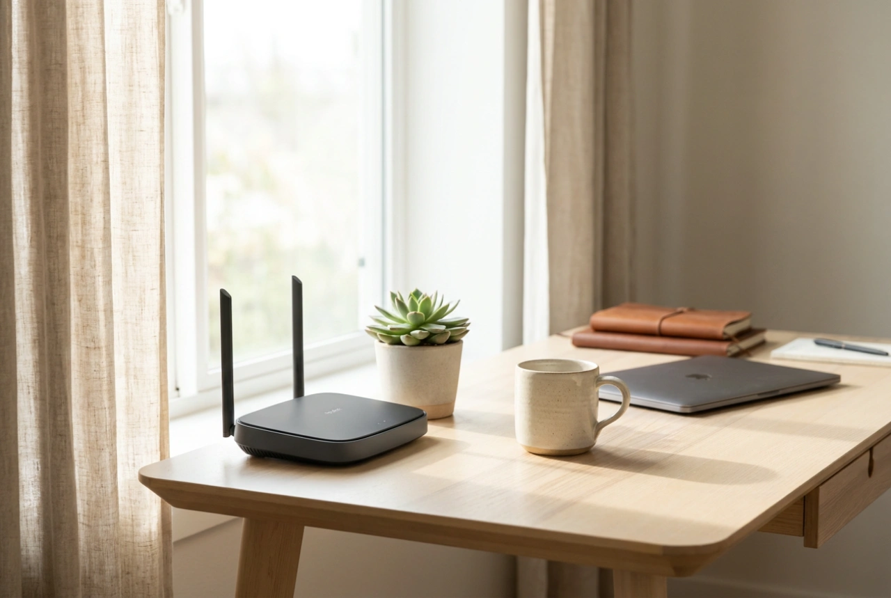 Modem gant ur gartenn SIM ha doareoù aes evit ur gevreadenn stabil