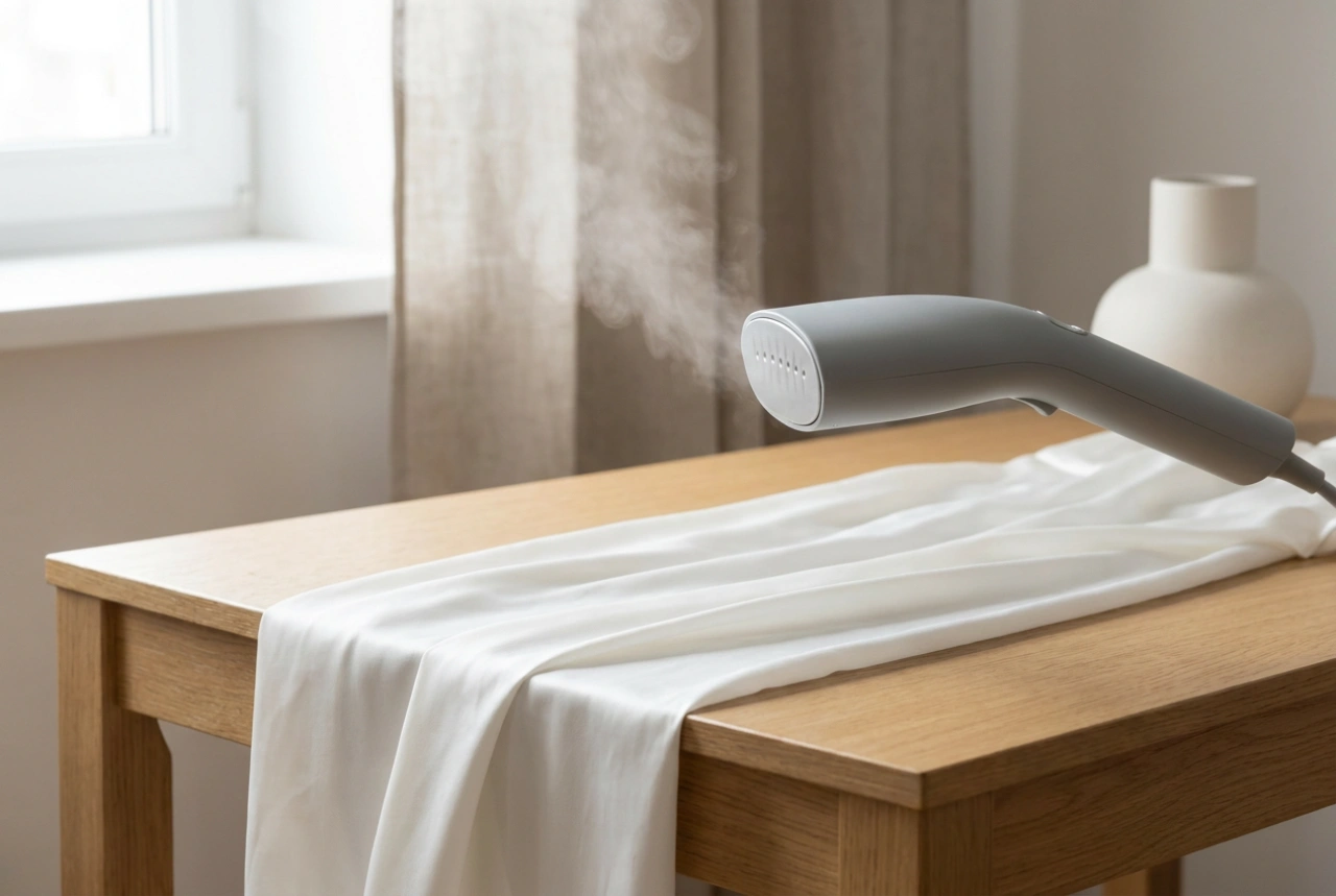 Como passar tecidos delicados com um vaporizador de roupas portátil