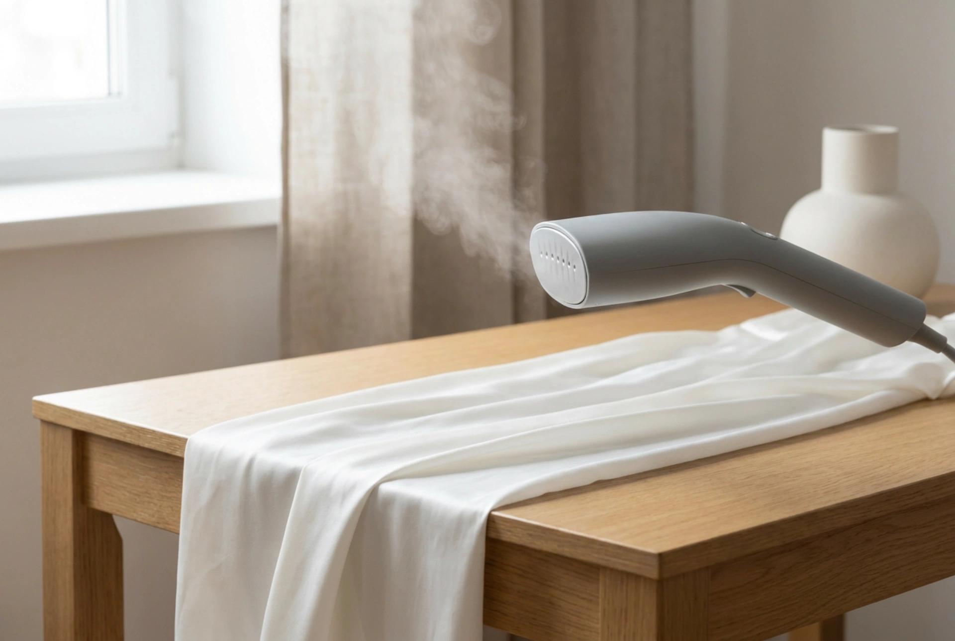 Como passar tecidos delicados com um vaporizador de roupas portátil