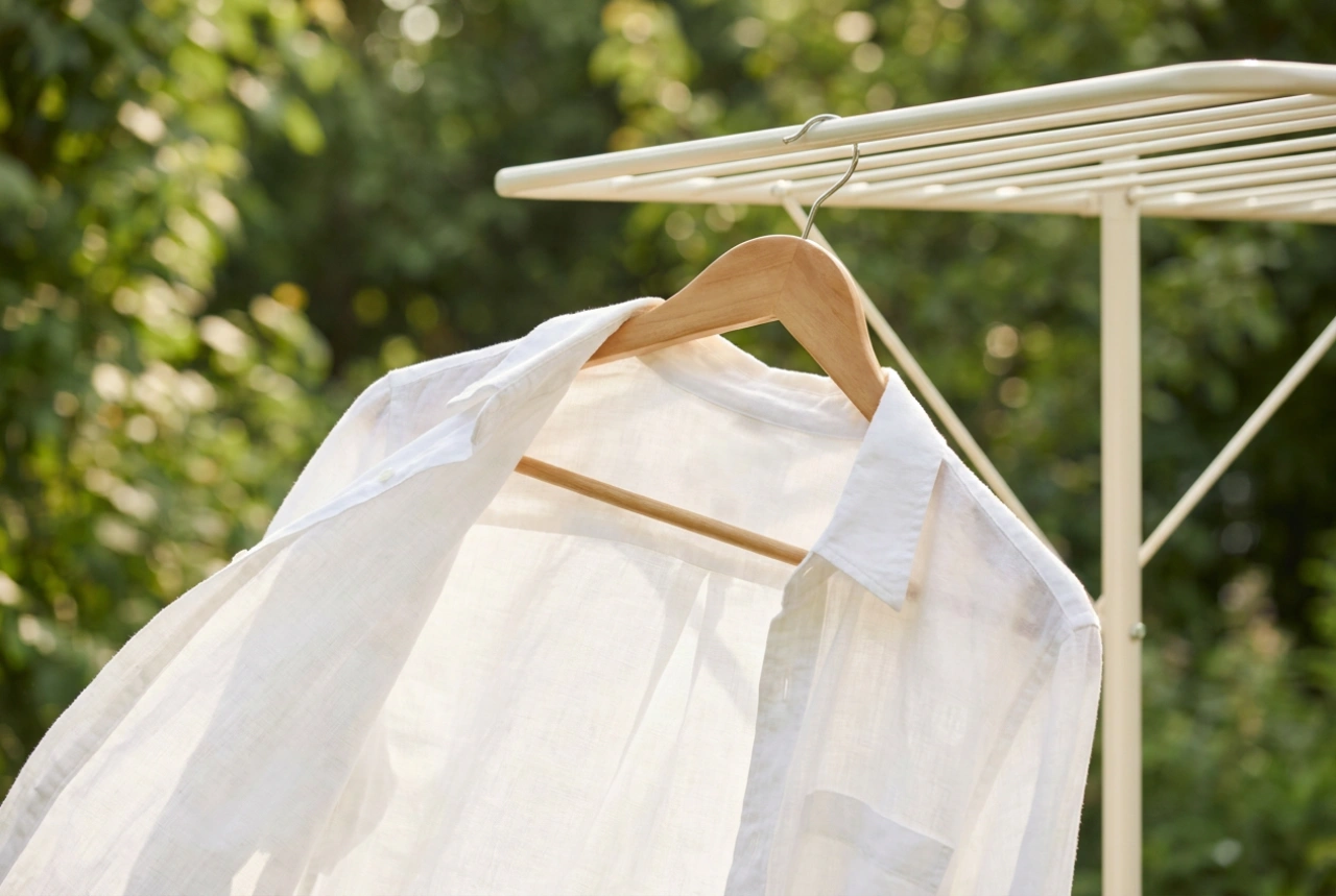 Como posicionar o varal de chão no jardim para que as roupas sequem uniformemente