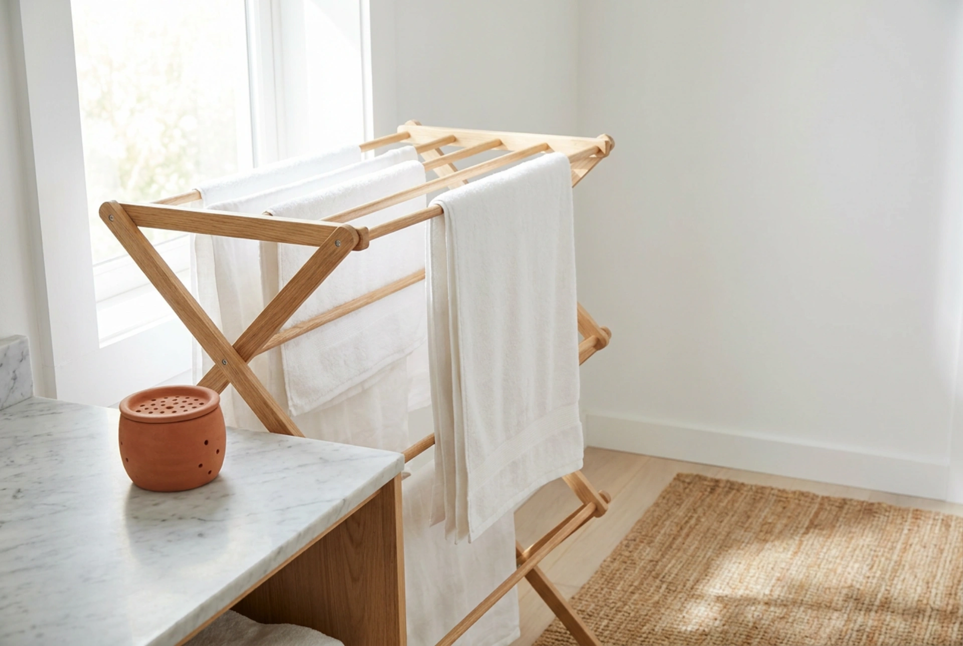 Como secar a roupa sem escoamento e reduzir a umidade em casa
