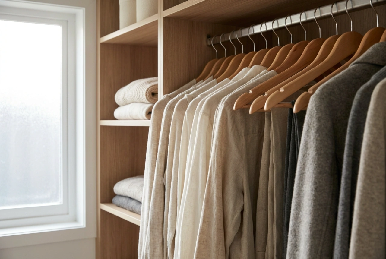 Como planejar o guarda-roupa para roupas penduradas sem perder espaço