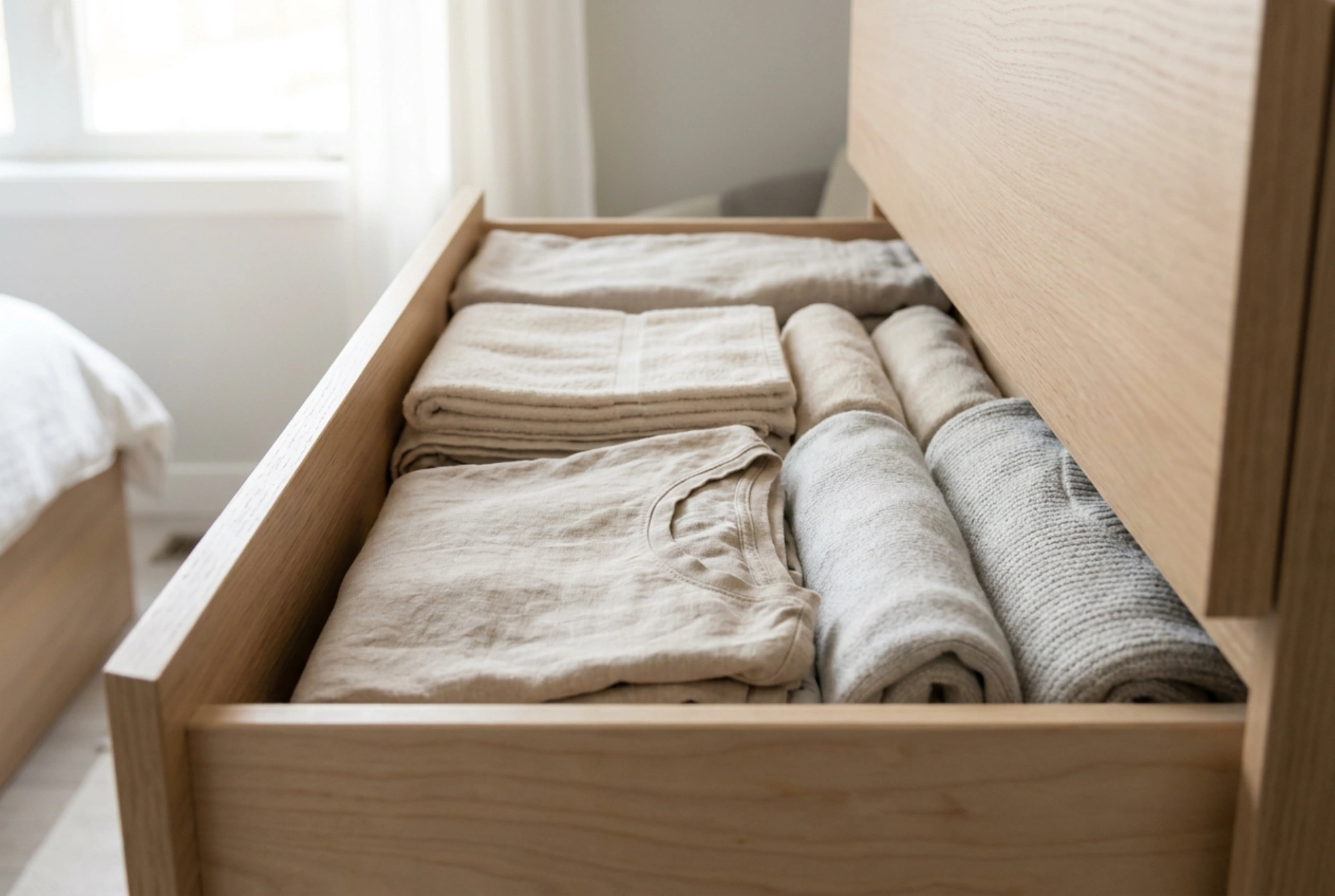 Como organizar a cômoda do quarto sem superlotar as gavetas