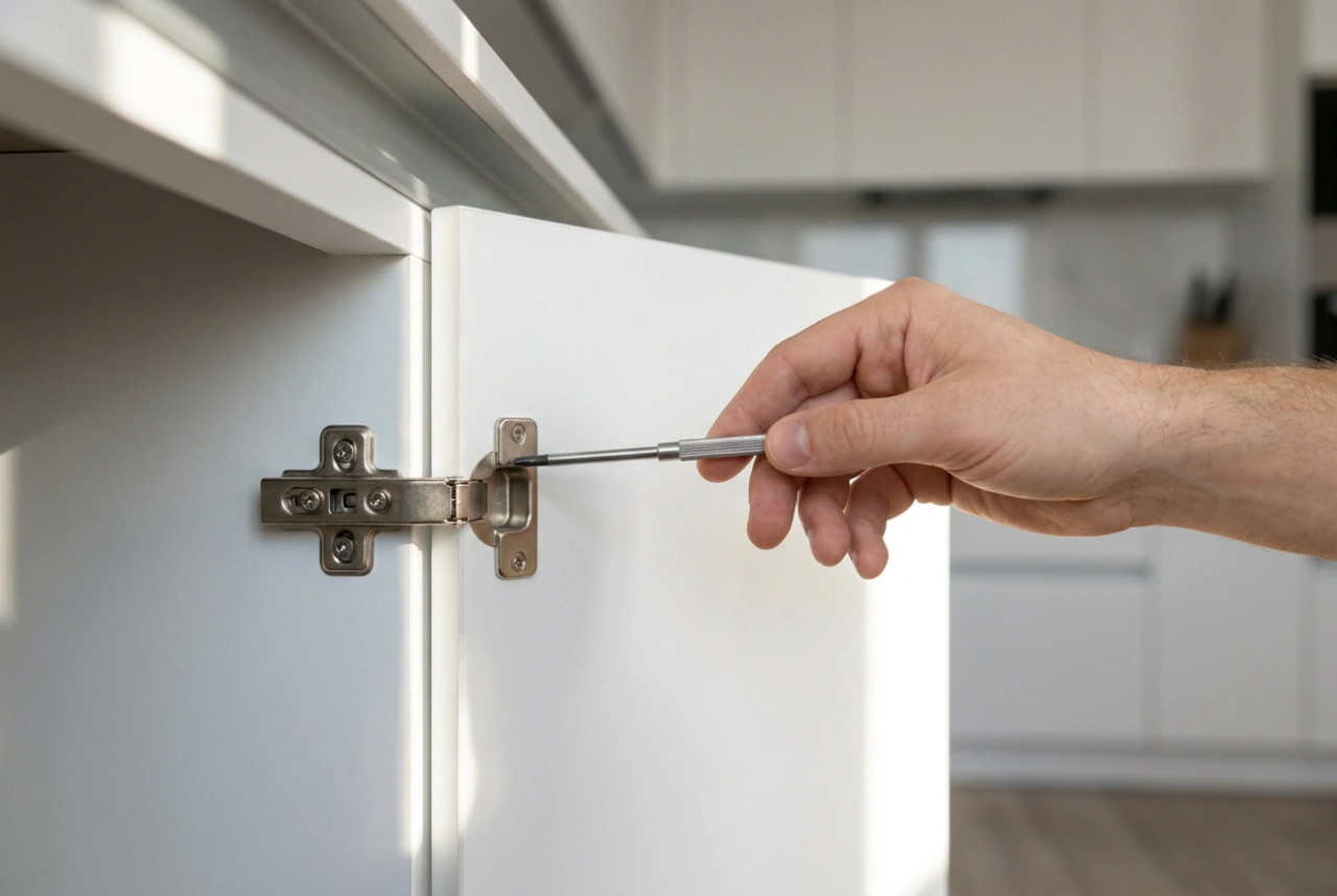 Regulagem de portas de armário e métodos simples para frestas alinhadas
