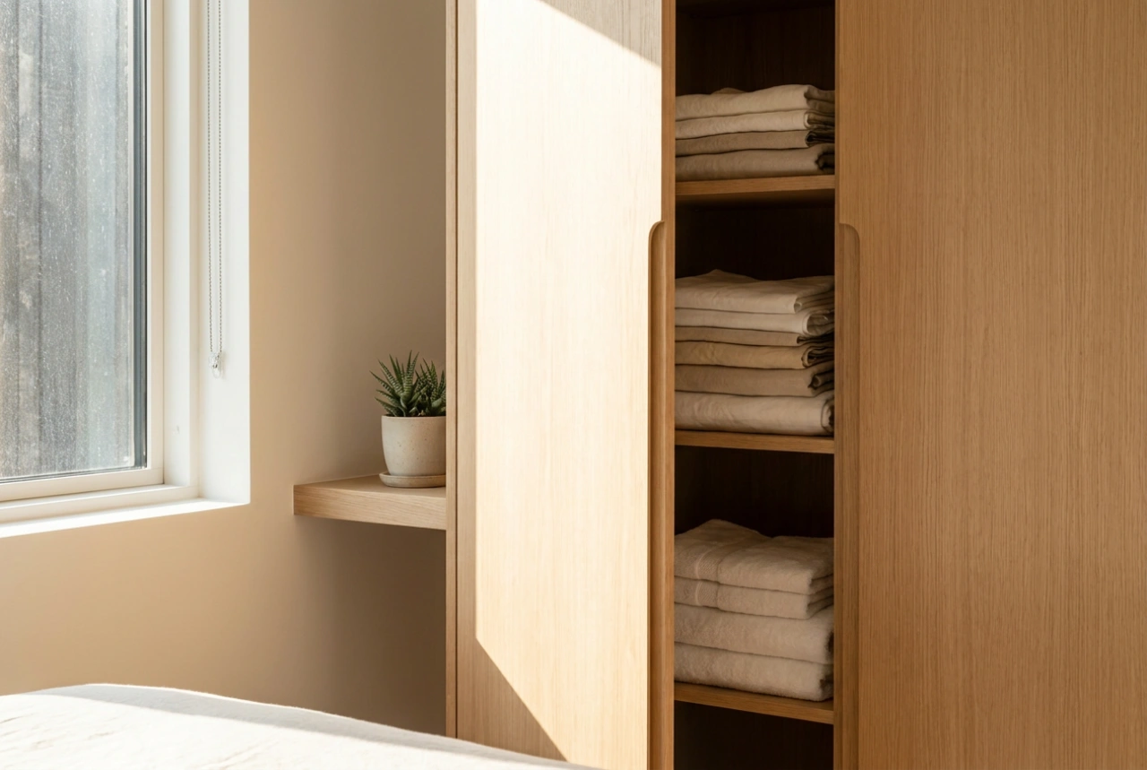 Como aproveitar o guarda-roupa de canto no quarto sem perder o conforto