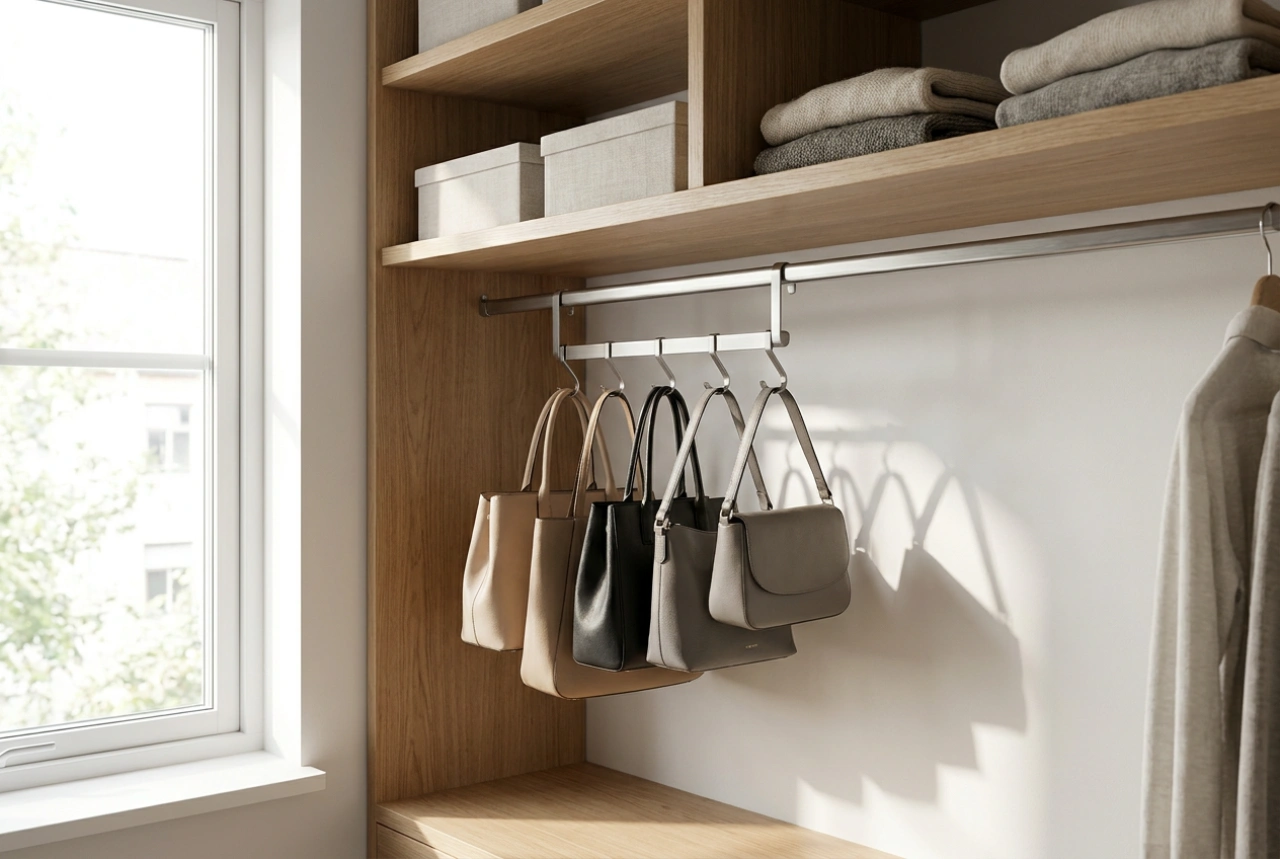 Organizador de bolsas para armário: como otimizar o espaço e a visibilidade