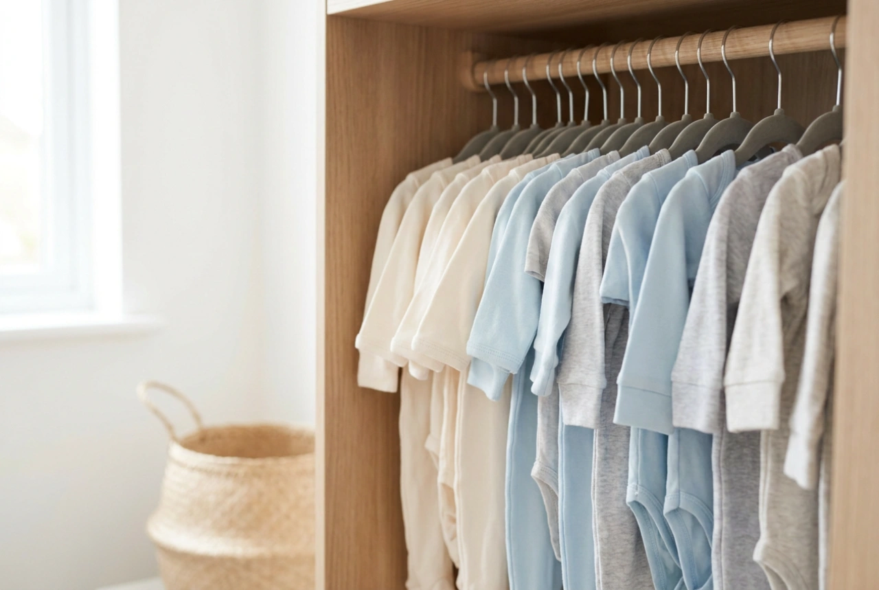 Como pendurar roupas infantis em cabides sem que elas escorreguem