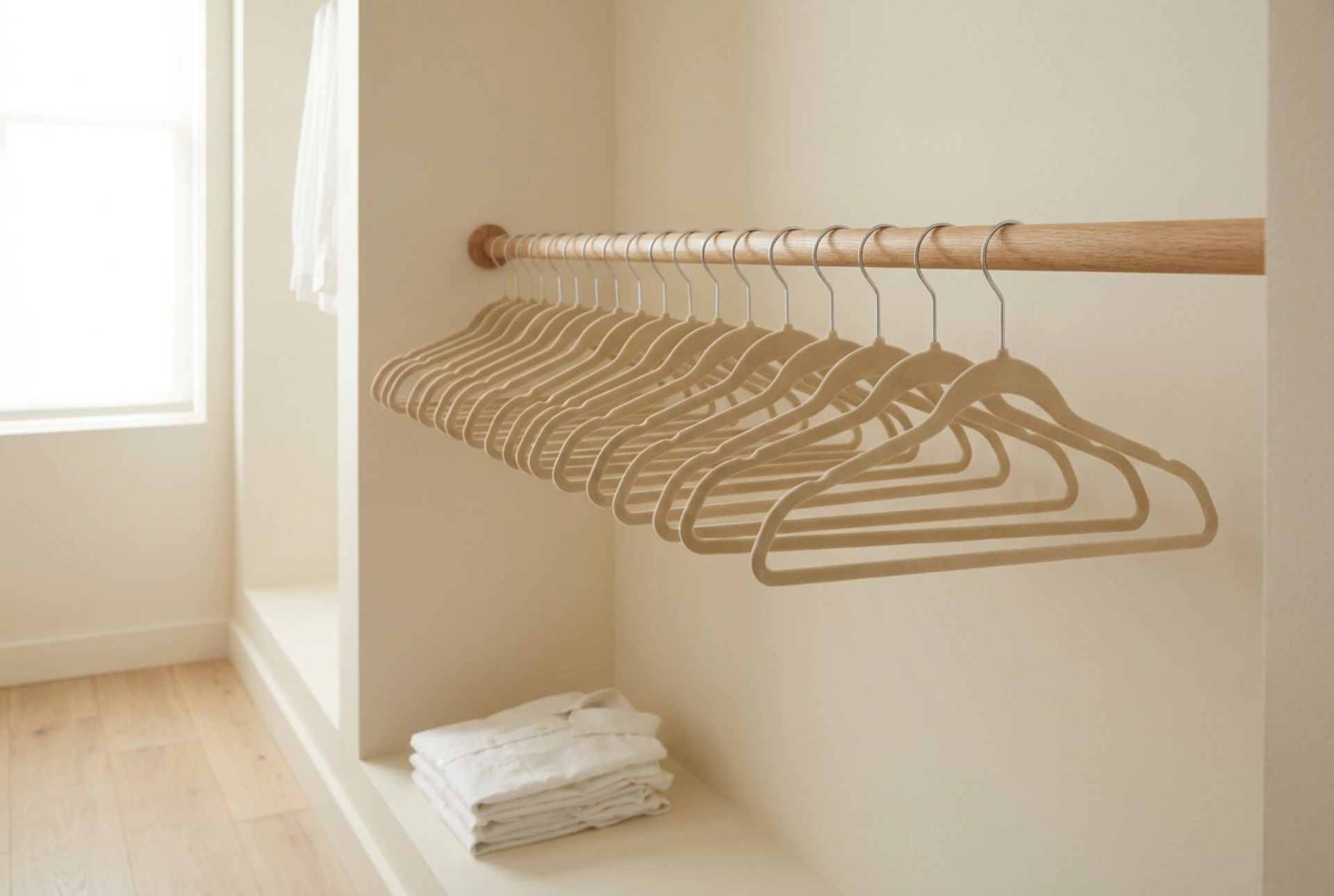 Cabides infantis e a organização facilitada do guarda-roupa