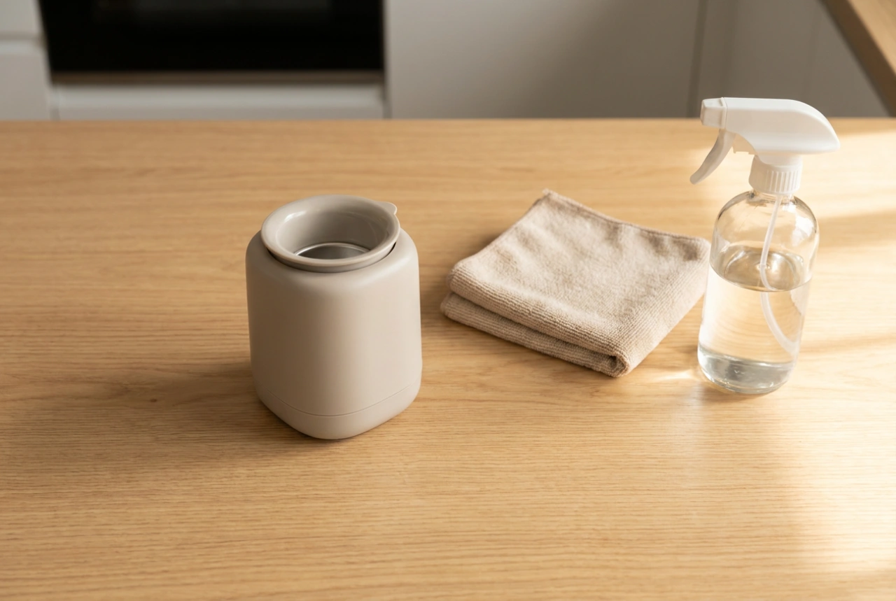 Como limpar um aquecedor de leite portátil em viagens