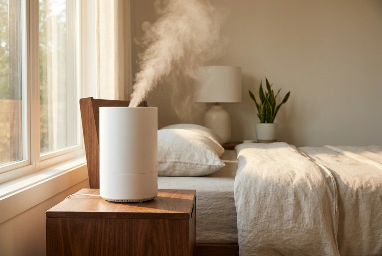 Como posicionar o umidificador no quarto para não molhar os móveis