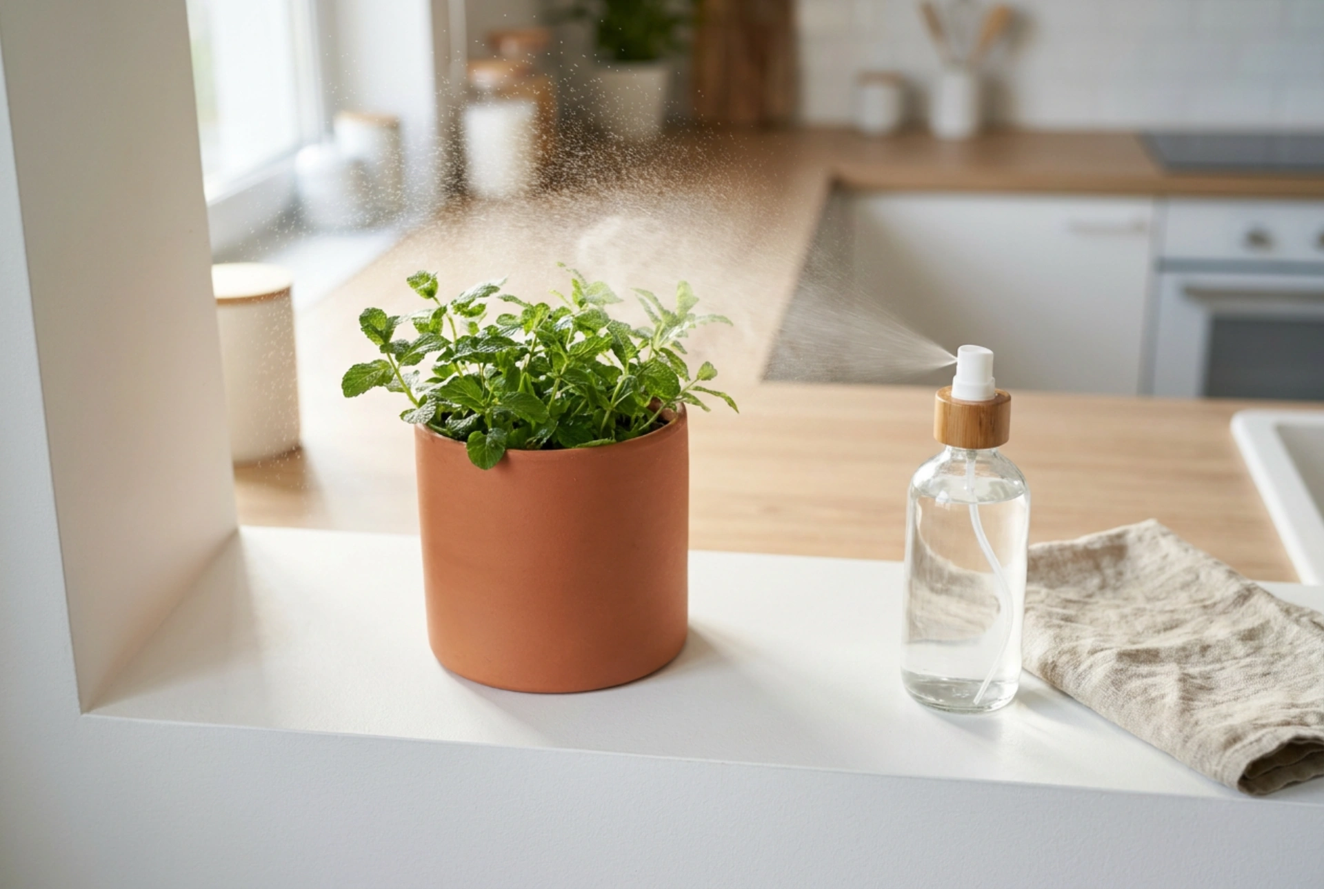 Como umidificar o ar para as plantas e proteger os parapeitos das janelas