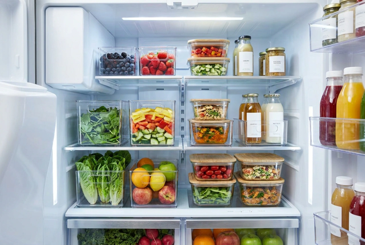 Como organizar de forma inteligente uma geladeira pequena com congelador