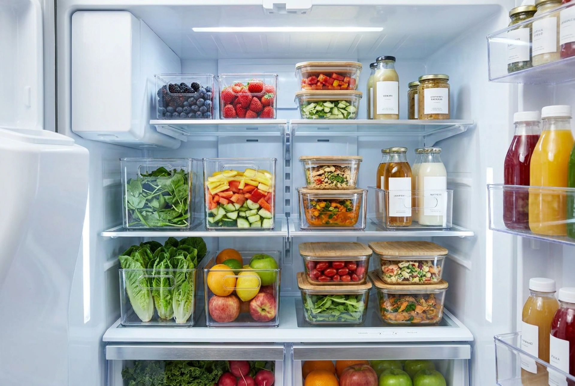 Como organizar de forma inteligente uma geladeira pequena com congelador