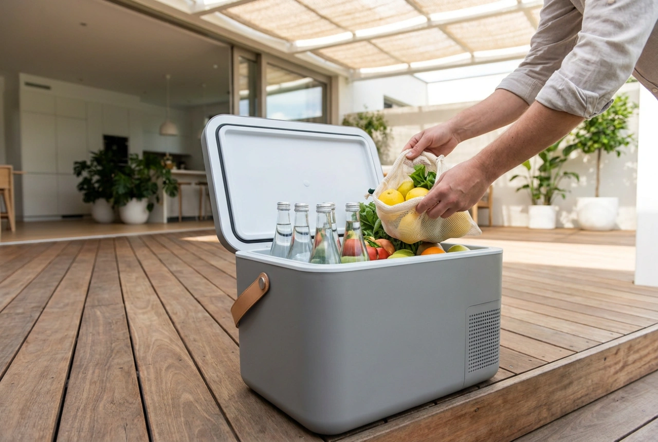 Como usar a geladeira portátil com bateria de forma eficiente