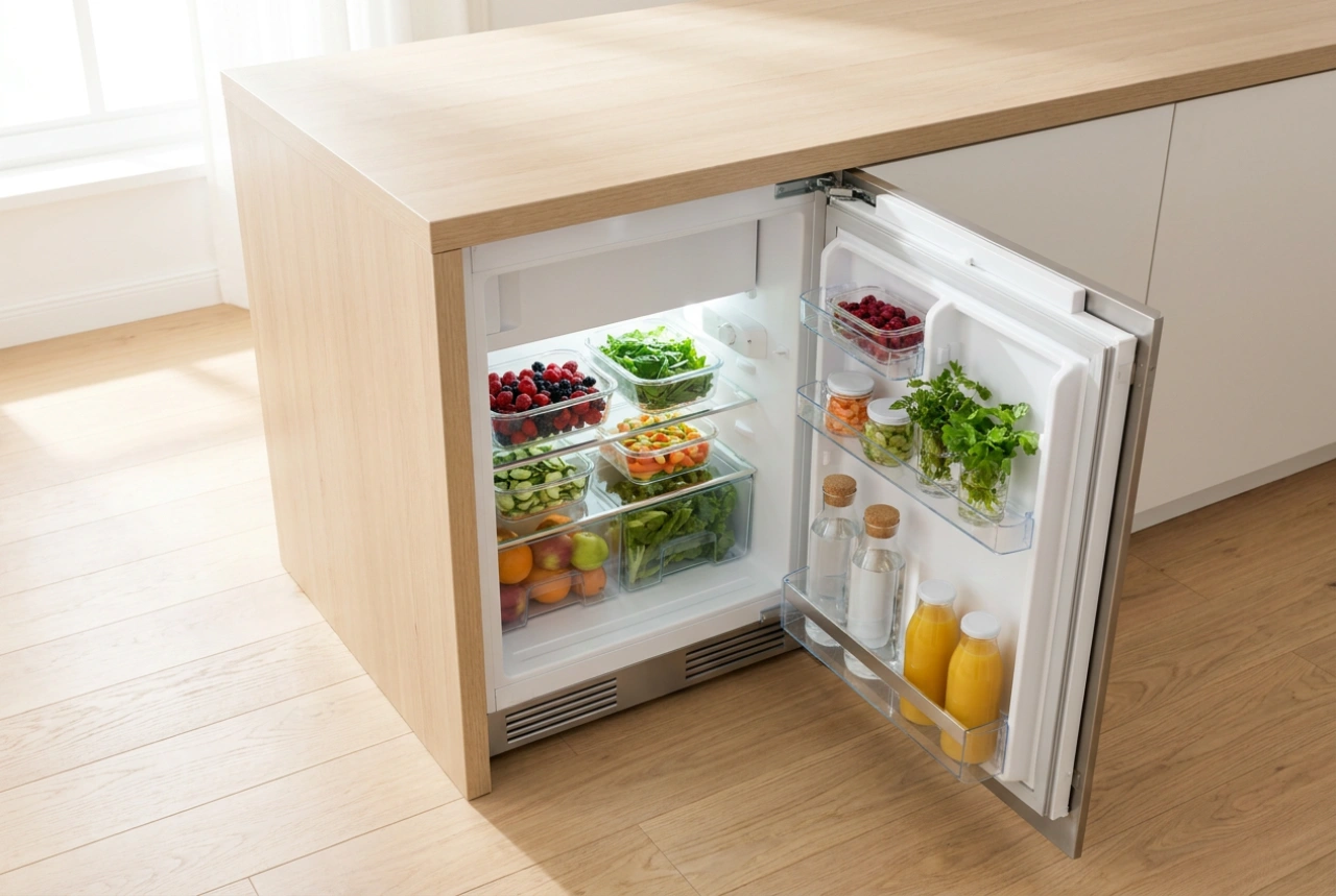 Como Planejar uma Geladeira Embutida Pequena em Cozinha Compacta