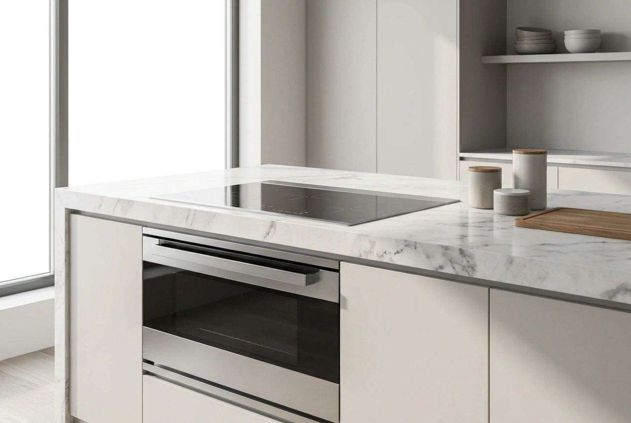 Forno sob cooktop de indução é seguro? Regras de ventilação e calor