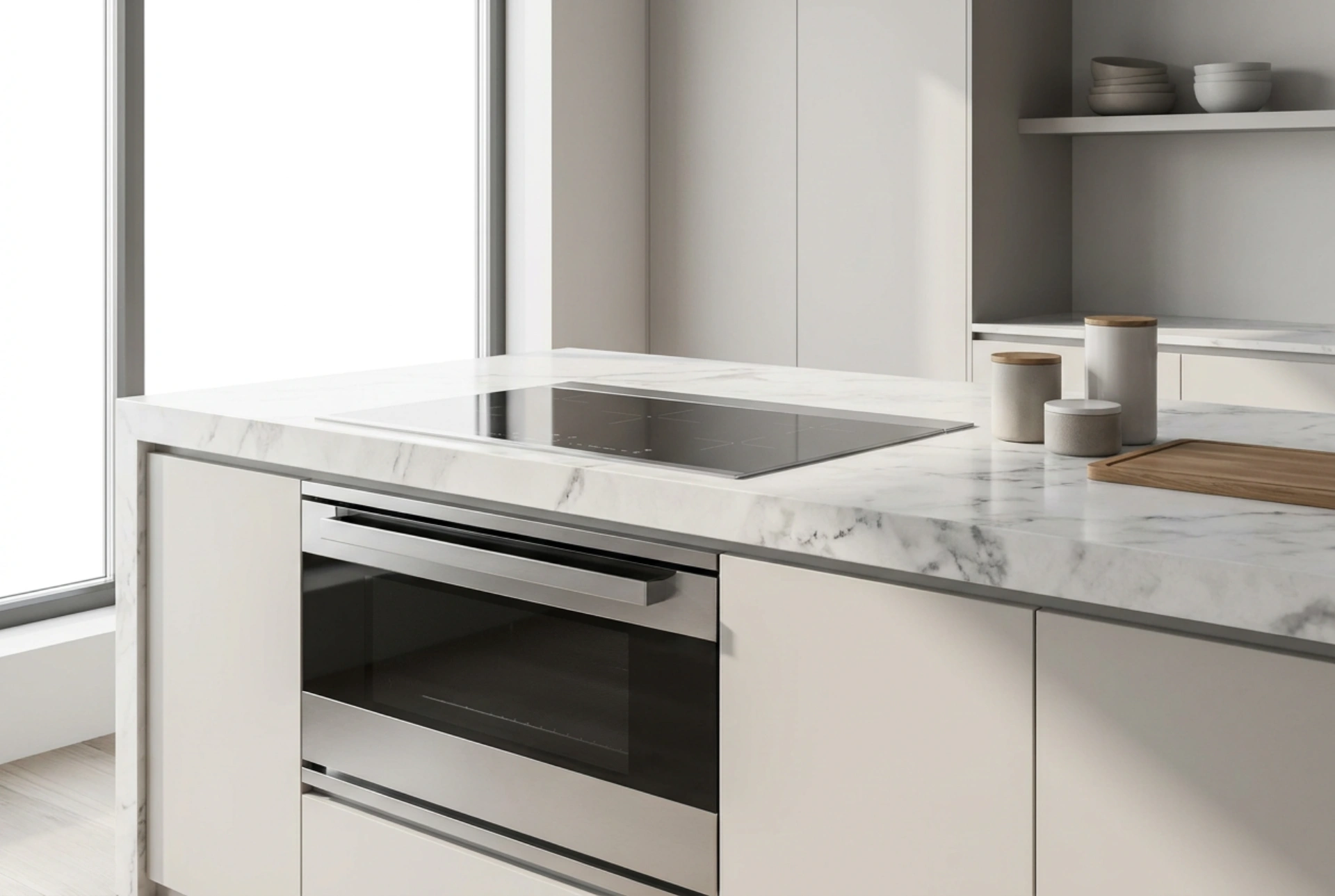 Forno sob cooktop de indução é seguro? Regras de ventilação e calor